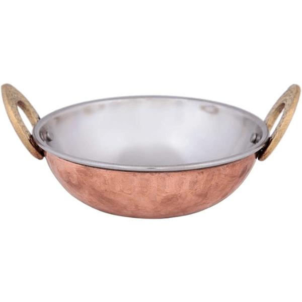 Raj Serving and cooking Copper Kadai 17.5CM