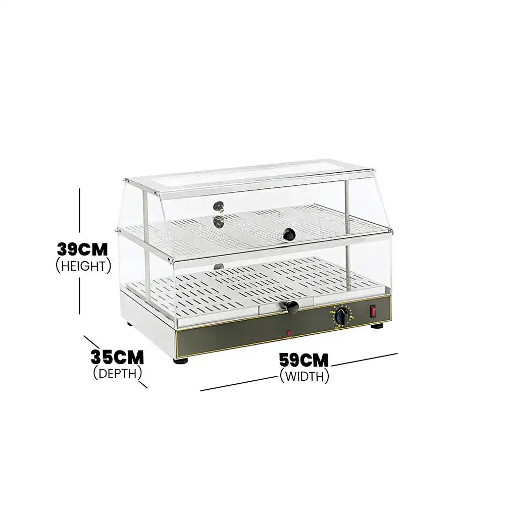 Roller Grill WD200 Ventilated Heated Display Showcase 2 Grids 0.65 kW - HorecaStore