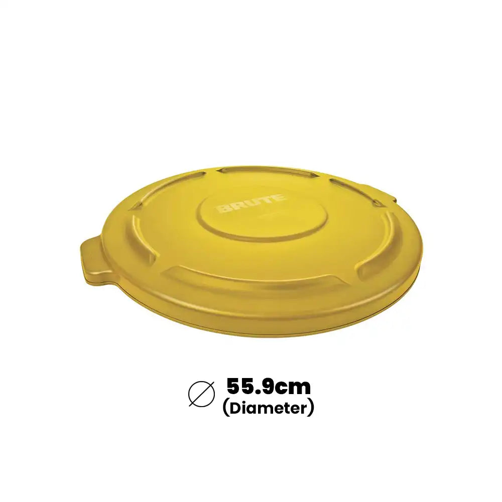 rubbermaid lid for 32l brute container yellow 1 x 6