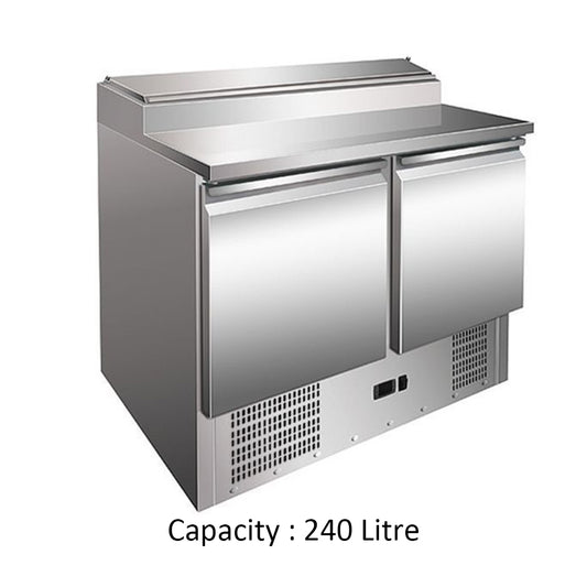 Lava Inox Salad Refrigerator, 240 L, 230 W, 90 x 70 x 87 cm