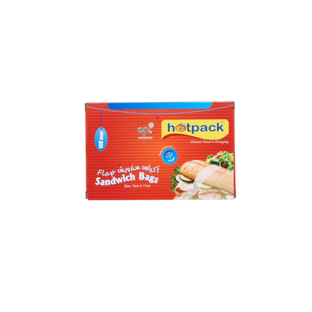 hotpack plastic sandwich bags 15x17cm 2400 pcs