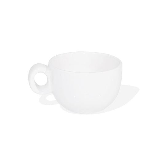 Furtino England Sphere 48cl (16.5oz) White Porcelain Cappucino Cup Big - HorecaStore