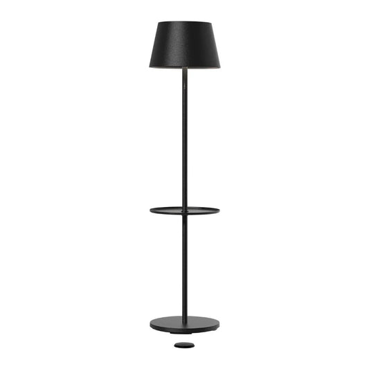 Sompex Garcon outdoor floor lamp, matte finish H105 cm, Black