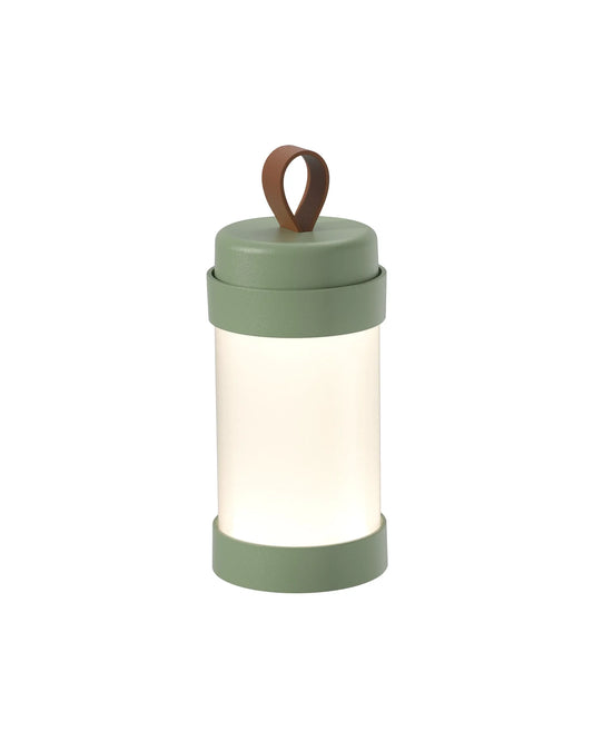 Sompex Alva table lamp, H18.3 cm, Olive Green