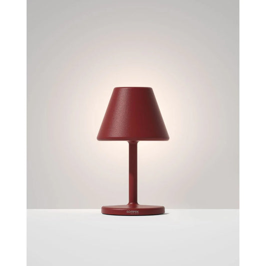 Sompex Twin Table Lamp (H 21 cm), Red