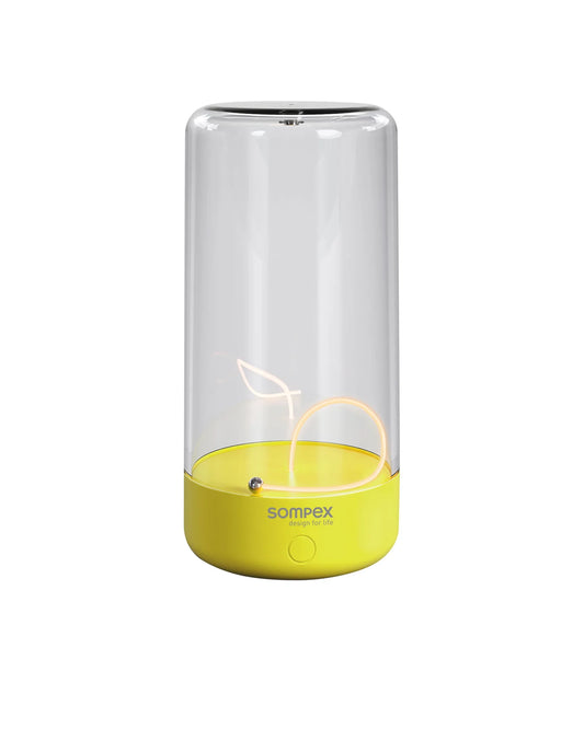 Sompex Pulse table lamp H14.5 cm, Neon Yellow