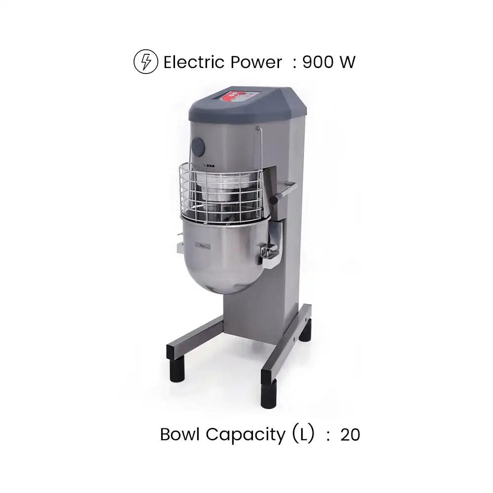 Sammic BE-20 Planetary Mixer 3 Phase Motor Bowl Capacity 20 Liters 750W - HorecaStore