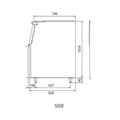 Hoshizaki B-210SA ABS Ice Storage Bin, Storage Capacity 210 kg