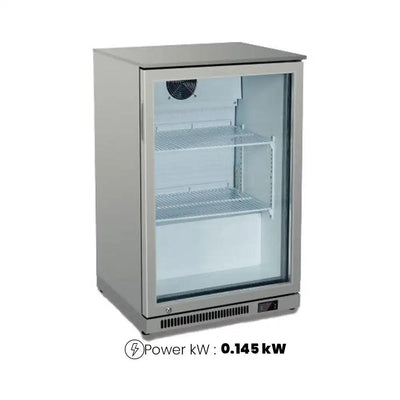 THS BC01SP Bar Cooler With Single Hinged Door, Capacity 125 L 145 W, 60 x 51 x 89.5 cm - HorecaStore