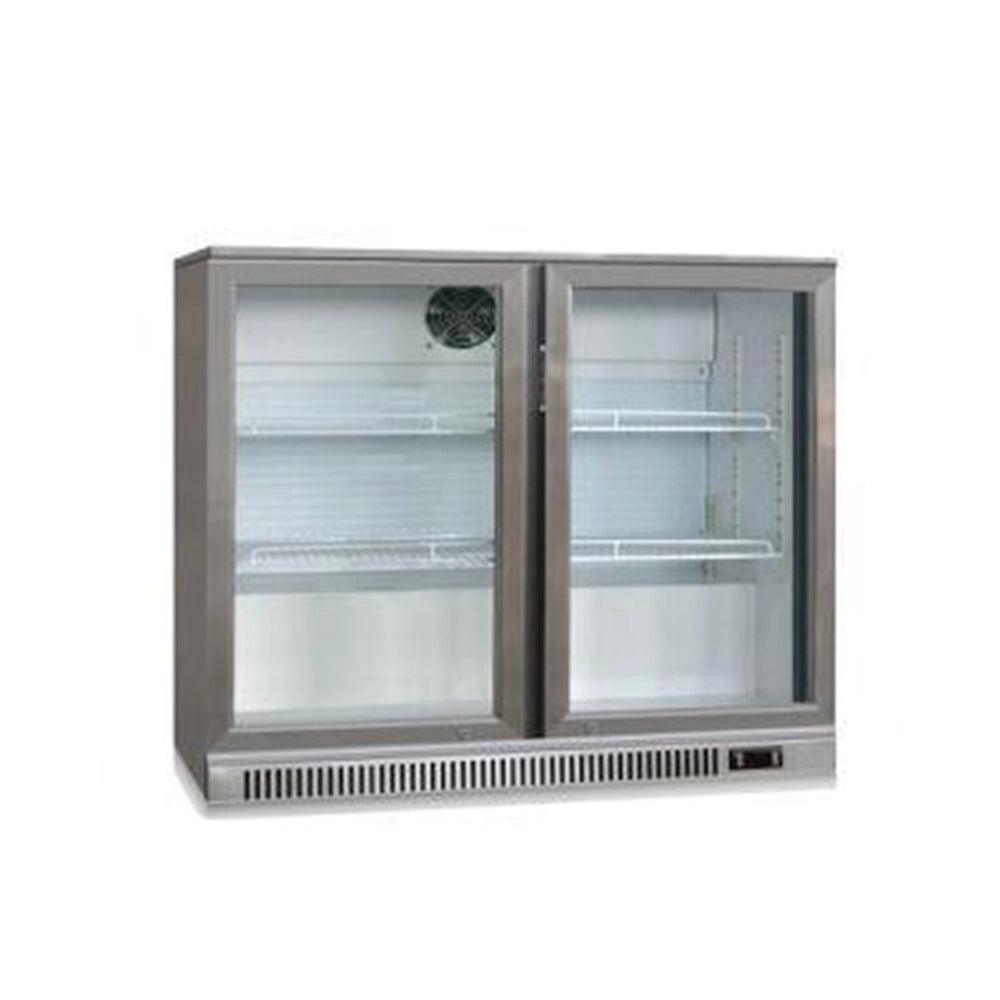 THS BC02SP Bar Cooler With Two Hinged Doors, Capacity 208 Liters 145 W, 92 x 51 x 89.5 cm - HorecaStore