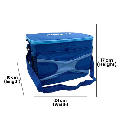 PINNACLE TPX5501-BU COLLAPSIBLE COOLER BAG - 6 CANS - BLUE COLOR