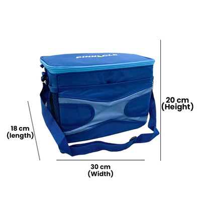 PINNACLE TPX5502-BU COLLAPSIBLE COOLER BAG - 12 CANS - BLUE COLOR