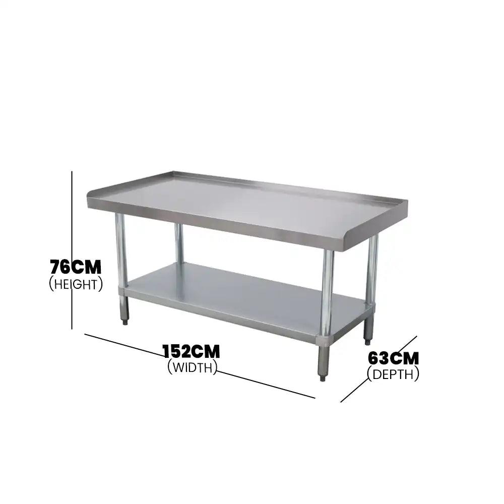 Tabco EG-lG-305 Equipment Stand With Galvanized Undershelf, 152 X 76 X 63 cm - HorecaStore