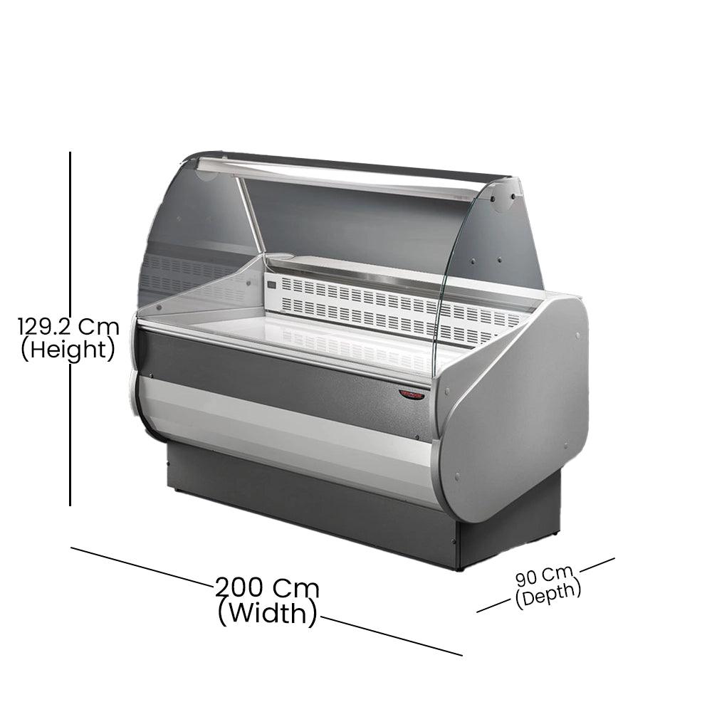 Tecnodom SALINA 80/200 Refrigerated Serve Over Counter 540 W, Capacity 332 L, 200 x 90 x 129.2 cm - HorecaStore