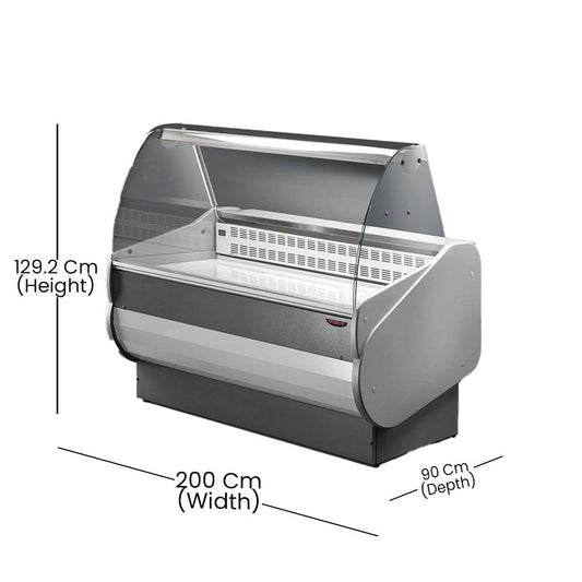 Tecnodom SALINA 80/200 Refrigerated Serve Over Counter 540 W, Capacity 332 L, 200 x 90 x 129.2 cm - HorecaStore