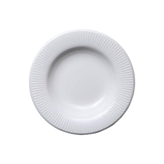 Furtino England Ultima 23cm (9") White Porcelain Soup/Pasta Plate - HorecaStore