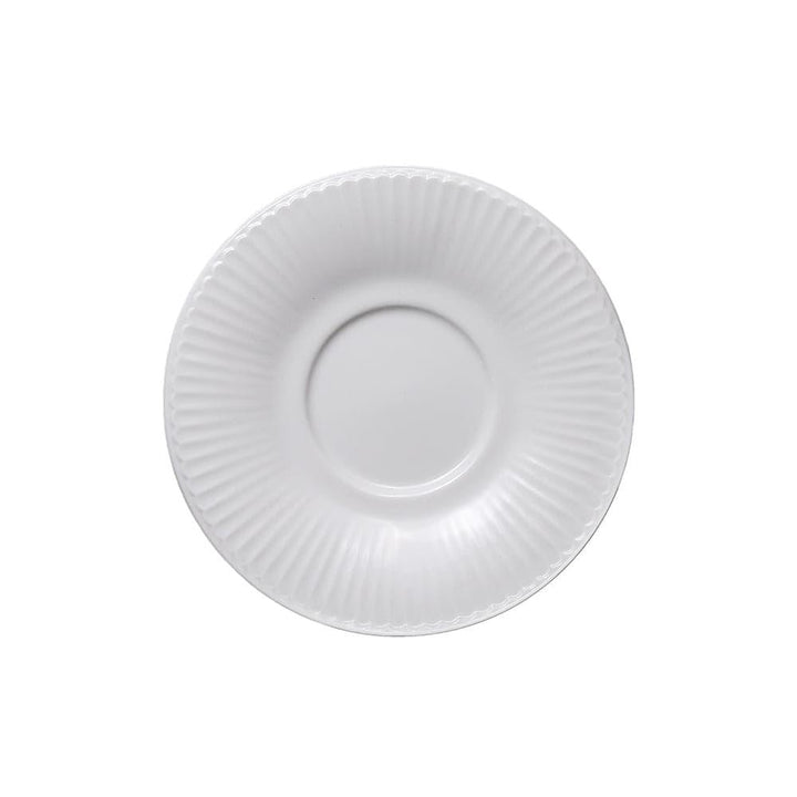 Furtino England Ultima 16cm (6") White Porcelain Saucer - HorecaStore