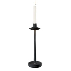 Villeroy & Boch Aarhus table lamp with candle holder, H30 cm, Black, Single Light