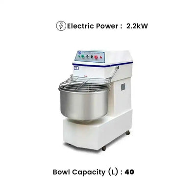 capinox dh 40a dough mixer stainless steel bowl 87 x 48 x 94 cm bowl cap 40 liters flour cap 16 kg