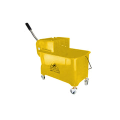 THS AF08068Y Yellow Single Mop Bucket Trolley 20L