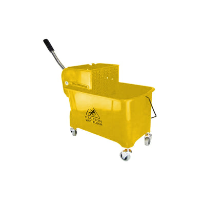 THS AF08068Y Yellow Single Mop Bucket Trolley 20L