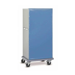 Aluminium Shelved Laundry Trolley with PVC Cover 3 Compartments, L 90 x W 60 x H 105 cm, 4 Castors, Color Silver