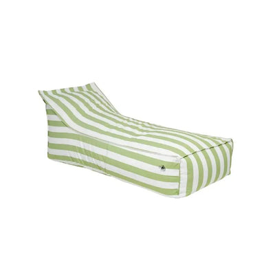 Ambar Relax Sis Floating Bean Bag Green Lime Stripes, 180 x 110 x 35 cm