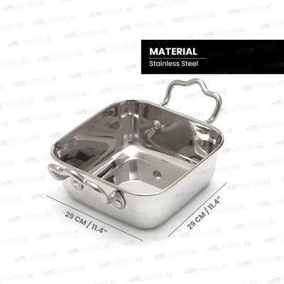 American Metalcraft Stainless Steel Mini Roasting Pan, L 11.4 x W 11.4 x H 4 cm   HorecaStore