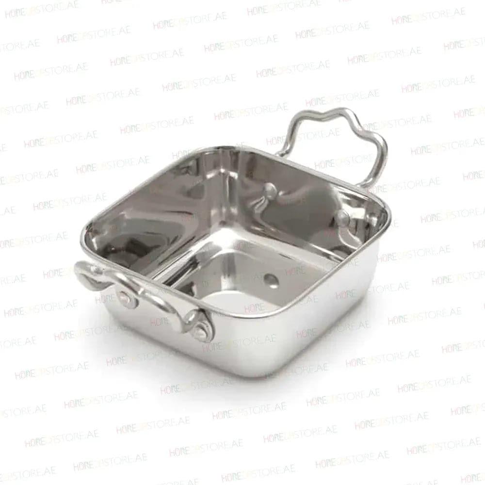 American Metalcraft Stainless Steel Mini Roasting Pan, L 14 x W 14 x H 5 cm   HorecaStore