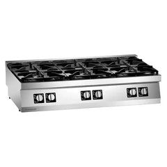 Angelo PO 2SOFA0 Gas Cooking Range 6 Burners, 120 X 72 X 25 cm, Power 34 KW