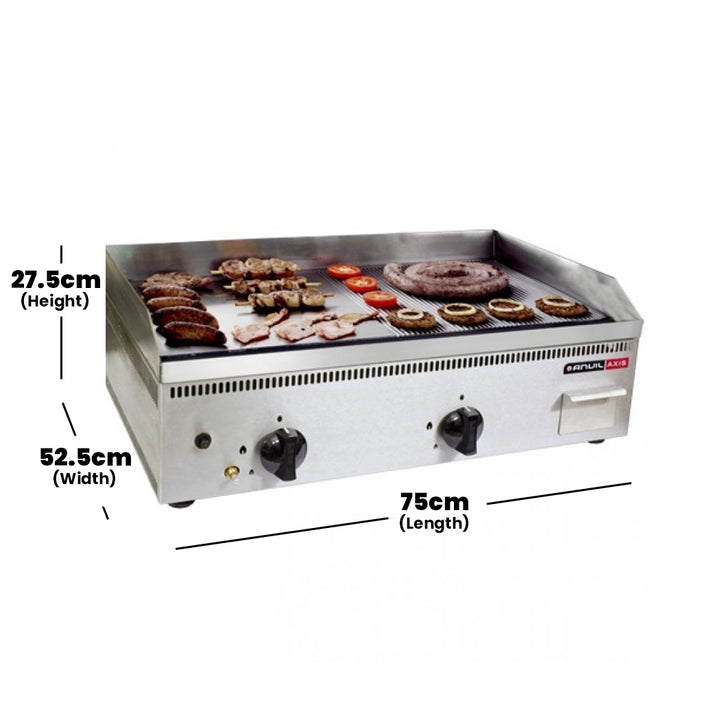 anvil-75-cm-half-ribbed-half-flat-top-gas-griddle-with-2-burners-7-3-kw