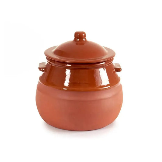 Arte Regal Clay Belly Cooking Pot Brown, 2 Ltr