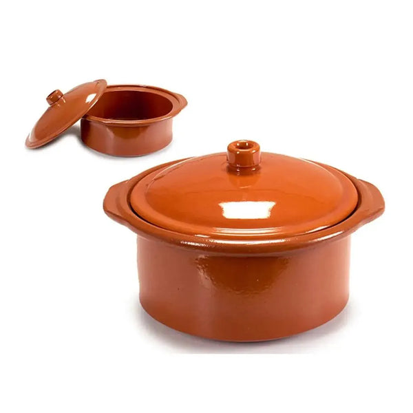 Arte Regal Clay Cooking Pot Brown, 1.5 Ltr