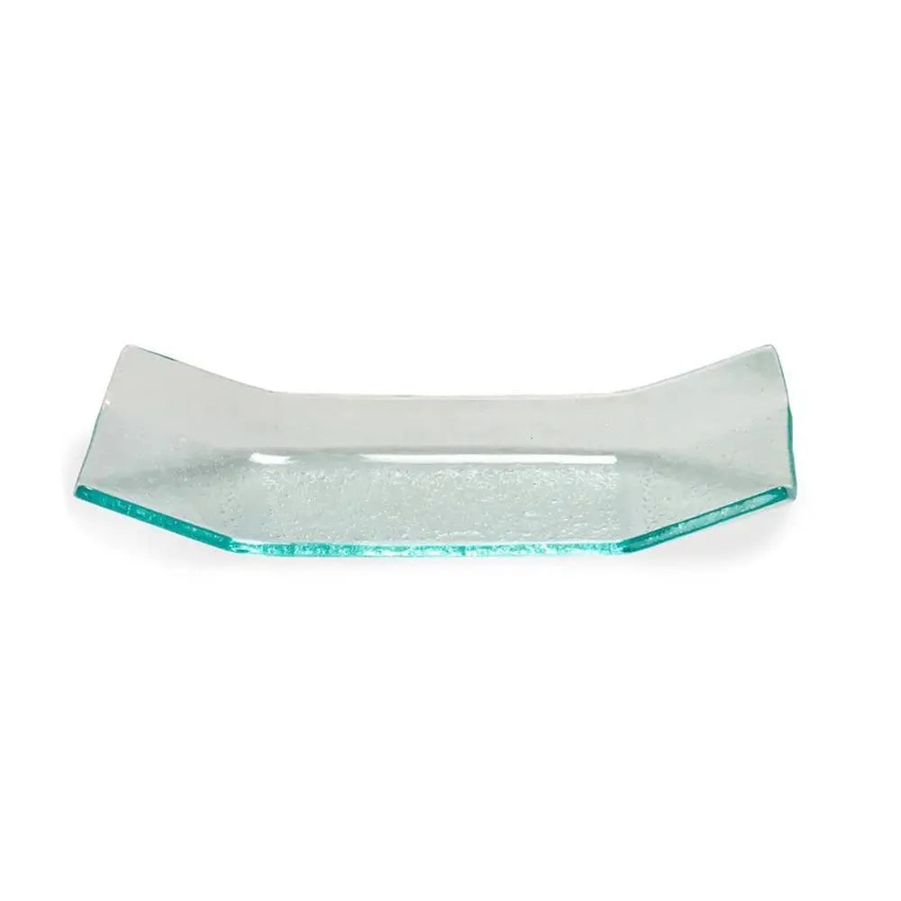 Arte Regal Glass Rectangular Appetizer Bowl Set Clear, 4 Pieces, 16 cm