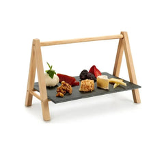 Arte Regal Wood Rectangular Slate Board Brown, 33.5 cm