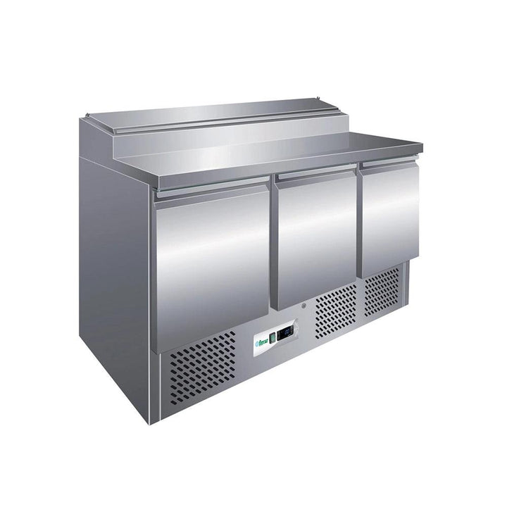 Forcar G-PS300 Three Door Counter Chiller, N.8 x GN 1/3 Capacity 235W - HorecaStore