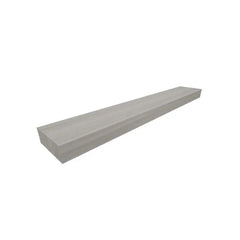 Bagnodesign Alpine Floating Wall Mounted Shelf with Hidden Mounts, Flow Light Grey Matt 100x15x5.1 cm