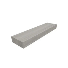 Bagnodesign Alpine Floating Wall Mounted Shelf with Hidden Mounts, Flow Light Grey Matt, 60x15x5.1 cm