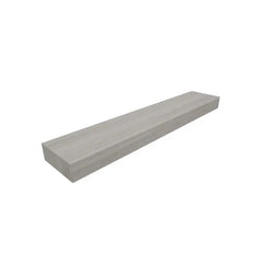 Bagnodesign Alpine Floating Wall Mounted Shelf with Hidden Mounts, Flow Light Grey Matt, 80x15x5.1 cm