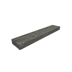 Bagnodesign Alpine Floating Wall Mounted Shelf with Hidden Mounts, Marble Grey Matt, 80x15x5.1 cm