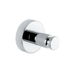 Bagnodesign Chrome Options Round Single Robe Hook, 4x4.5x4 cm