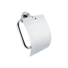 Bagnodesign Chrome Options Round Toilet Roll Holder With Cover, 14.8x5.2x15.5 cm