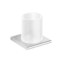 Bagnodesign Chrome Slim Line Tumbler And Holder, 10x10x10 cm