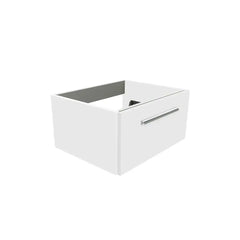 Bagnodesign M-Line Wall Mounted Storage Unit With Chrome Handle, Matt White 60x48.5x30 cm