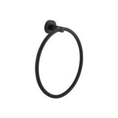 Bagnodesign Matt Black Options Round Towel Ring, 19.5x4.9x21 cm