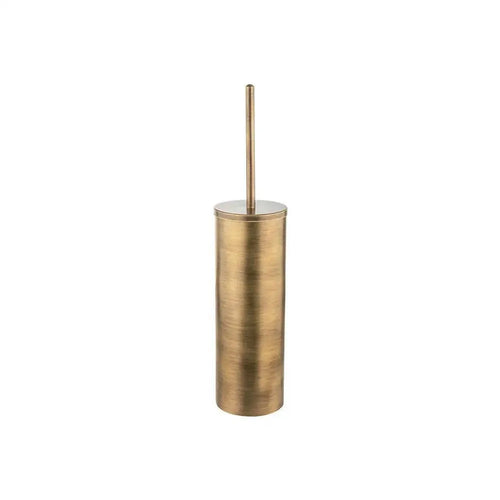 Bagnodesign Soft Bronze Options Round Freestanding Toilet Brush And Holder, 8.1x8.1x39.4 cm