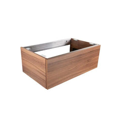 Bagnodesign Stereo Fm Wall Mounted Vanity Basin Unit, Walnut, 80x48.5x30 cm