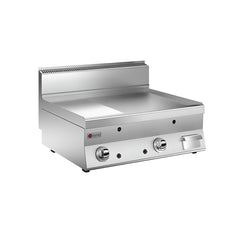 Baron 6NFT/G800LR Gas Griddle with Half Grooved Plate, Gas Power 12.5 kW, 80 x 65 x 29.5 cm