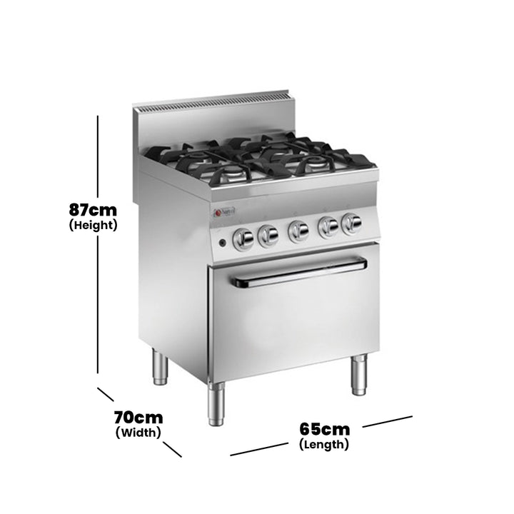 baron-6npc-gf722-4-burners-gas-cooking-range-on-gas-oven-gas-power-23-kw-70-x-65-x-87-cm