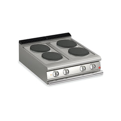 Baron 700 Series Electric Range 4 Round Hotplates, 10.4 kW, 80 x 70 x 25 cm